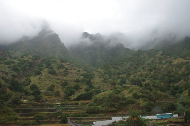 Auf Busfahrt an die Nordküste in La Gomera