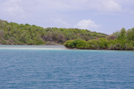 Ankerplatz in der Baie du Robert (Ostküste)