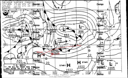 Wetterfax: Strategie zur Umfahrung des stärksten Winds: Vor der Kaltfront